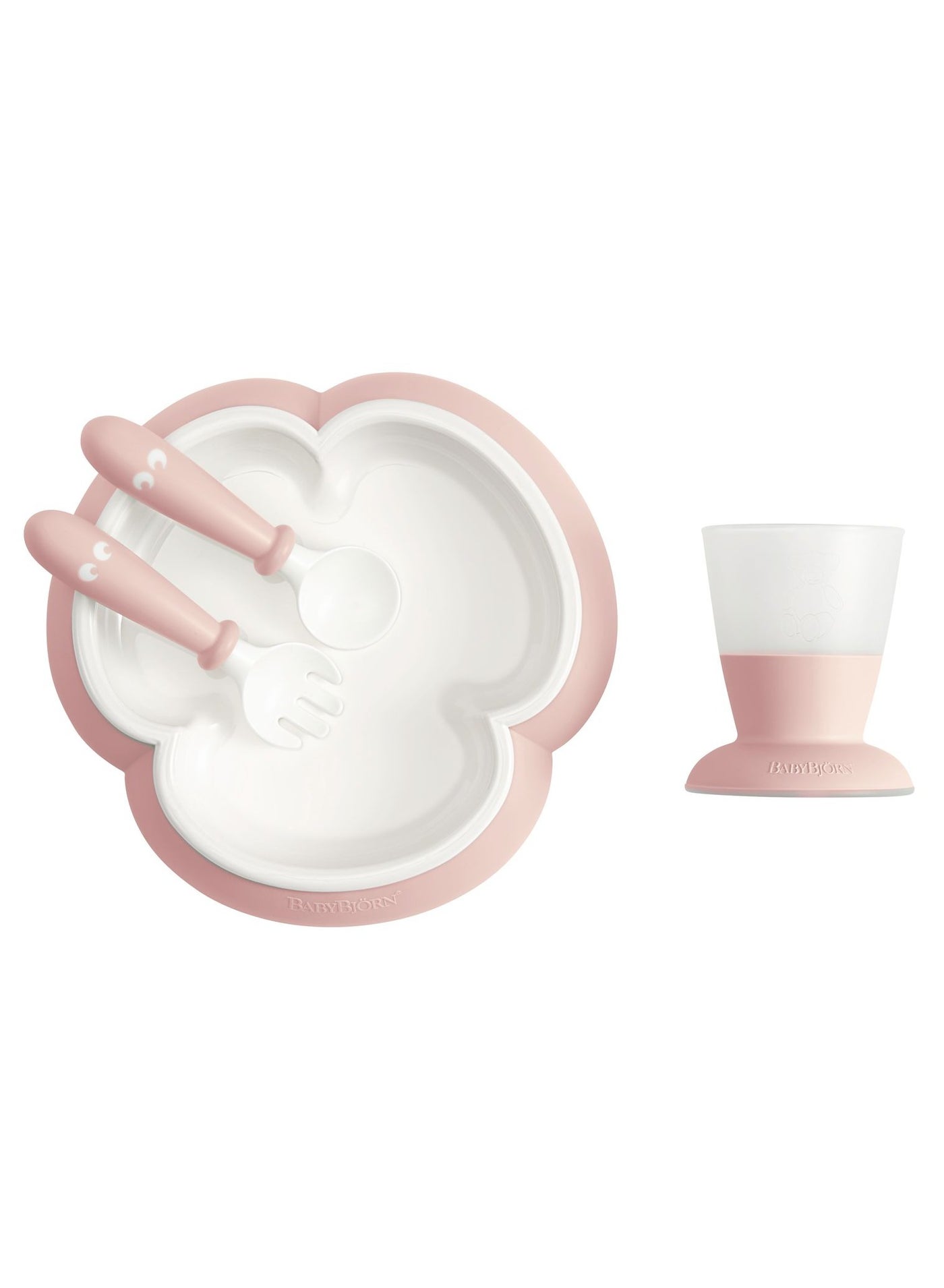 4-Piece Baby Feeding Set - Powder Pink