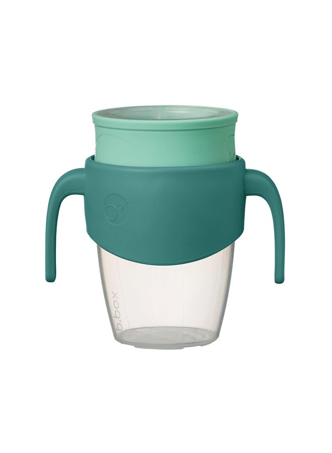 360 Cup, Toddler Sippy Cup & Trainer Cup with Silicone Drinking Rim, Spill Proof Locking Mechanism for On the Go, Dishwasher Safe, 250ml