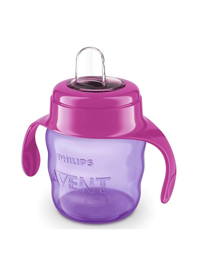 Silicone Classic Spout Cup with Handle | Pink/Purple | 200ml (SCF551/03)