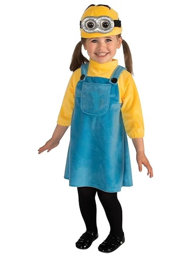 Cosplay Costume for Toddlers Girl - Jumpsuit Dress, Overalls Prints -Premium Polyester with Elastic Waist - for Halloween, Themed Parties, Role Play & Movie Events