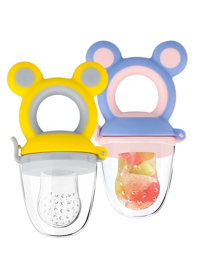 Portable Fresh Vegetable and Fruit Feeders 2-Piece Set for Daily Use Home Kitchen and Outdoor Feeding