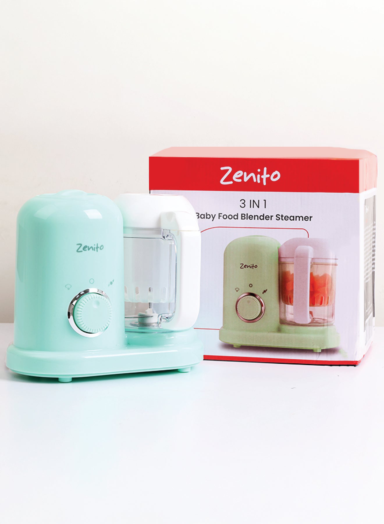 Baby Electric Steamer and Blender All-in-One Food Maker Multifunctional Baby Food Processor Puree Blender Mini Food Grinder Green for Infant and Toddler Daily Use