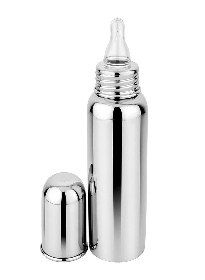 Atipriya Baby Milk Water Feeding Bottle with Stainless-Steel & BPA-Free Sipper Nipple Absolute Light Weight Leakage Proof Easy Clean Design- 250 ML, with 1 Nipple Free Pack of 1