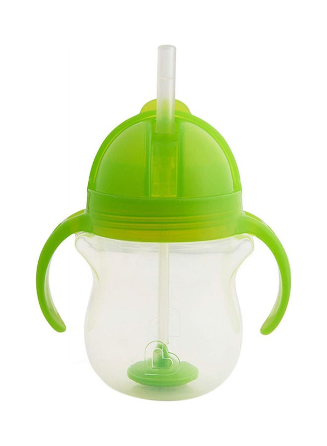 Click Lock Tip and Sip Weighted Flexi Straw Trainer Cup (7 Oz/207 Ml Green)