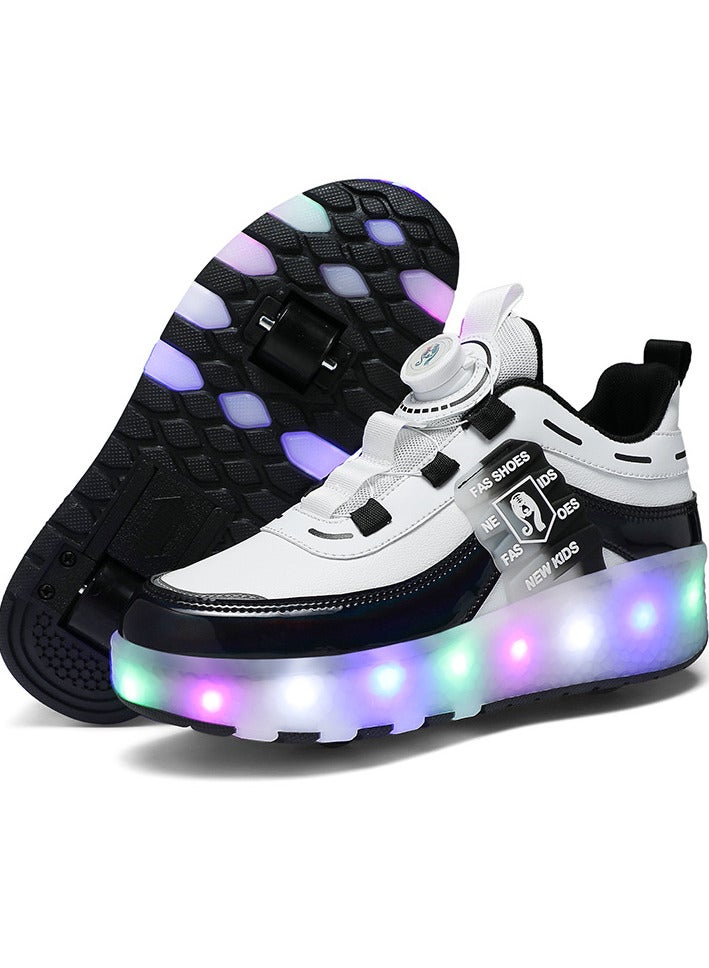 Roller Skates Shoes for Kids Girls, Boys Skates Shoes with Wheels LED Light Kids Inline Roller Skates Shoes Kids Sneakers Gifts
