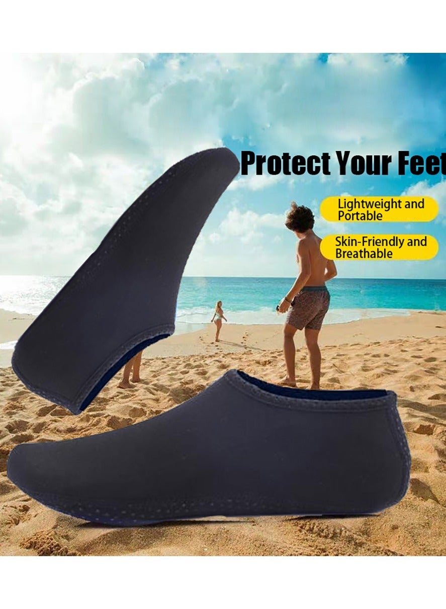 Water Shoes Womens Mens Beach Shoes Quick-Dry Barefoot Aqua Shoes Socks Snorkeling Shoes Water Socks for Outdoor Beach Swim Surf Walking Yoga (C)
