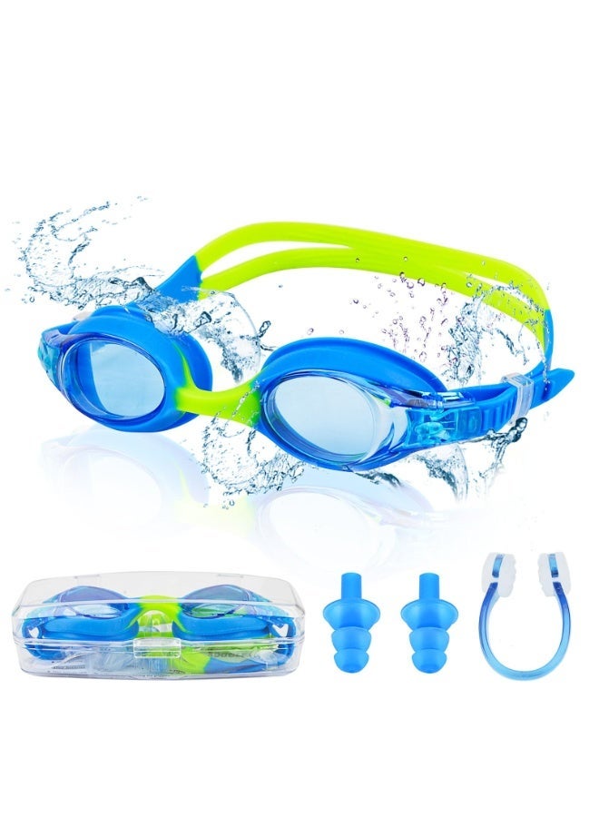 Kids Swimming Goggles Kids 6-14 Anti Fog Swim Goggles No Leaking Girls Swimming Goggles UV Protection Childrens Goggle Swim Glasses