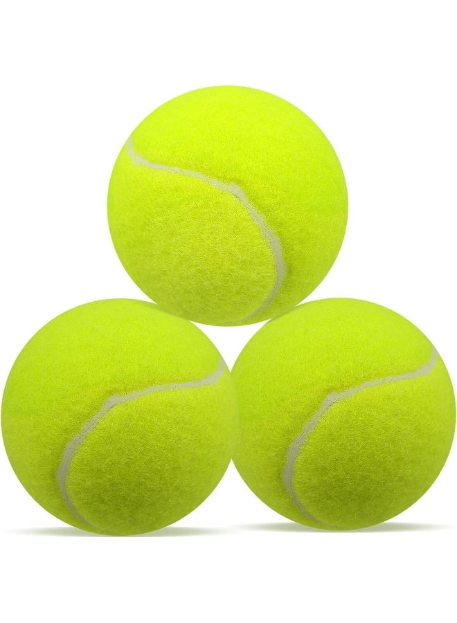 3Pcs Tennis Balls - Training Ball for Dogs - Super Bounce for Begginer Cricket Training Practice
