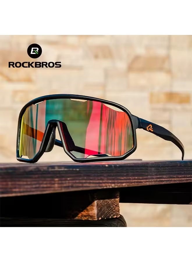 نظارات شمسية مستقطبة من ROCKBROS، نظارات ركوب الدراجات الخارجية، حماية من الأشعة فوق البنفسجية 400، نظارات سباق الدراجات، نظارات رياضية