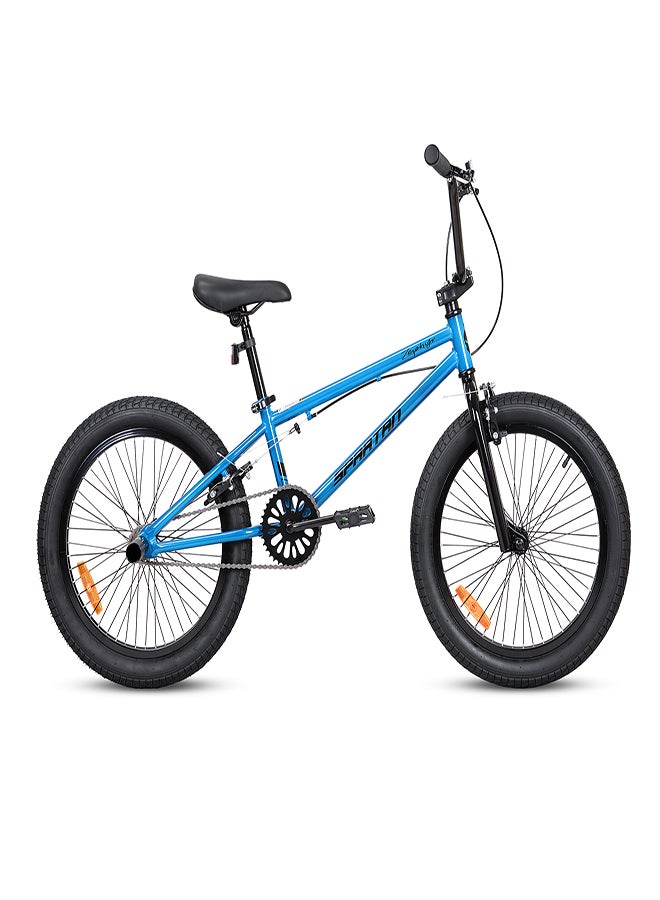ZEPHYR Freestyle BMX Bike | 20 Inch Wheel Size | Single Speed | Blue Color