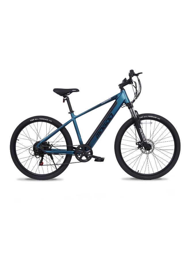 Mogoo 27.5" E6000 Mountain Electric Bike – 36V 350W Motor, Lishen 10.4Ah Battery, Shimano 7-Speed M315, Dual 160mm Disc Brakes, 5-Level Pedal Assist – MTB E-Bike for Adults - Pacific