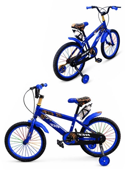 DBLEW 20-Inch Kids Road Bike | 20-Inch Wheel Size | Adjustable Seat | With Training Wheels | With Water Bottle And Cage | Dual V-Brakes For Boys And Girls | Blue