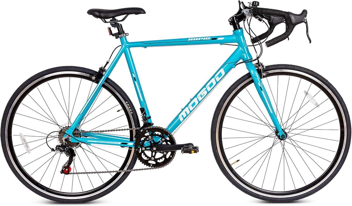Rapid 700C Road Bike | 14 Speed Shimano Drivetrain | Lightweight Aluminum Alloy FrameKenda Tires | Caliper Brakes | Blue Color