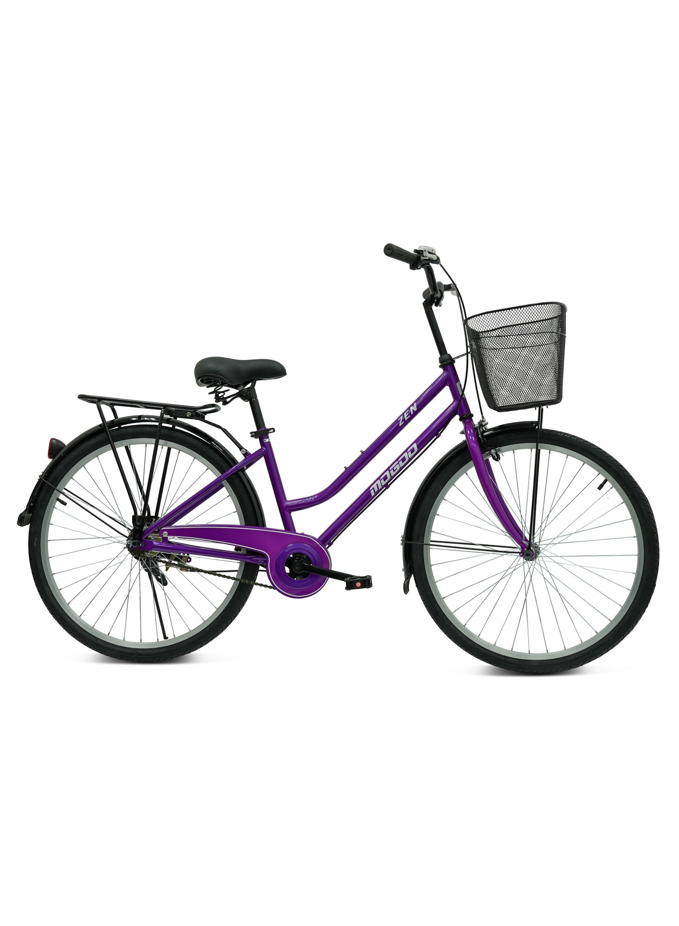 Zen 26-Inch City Bike | 26-Inch Wheel Size| Adjustable Seat | Purple Color