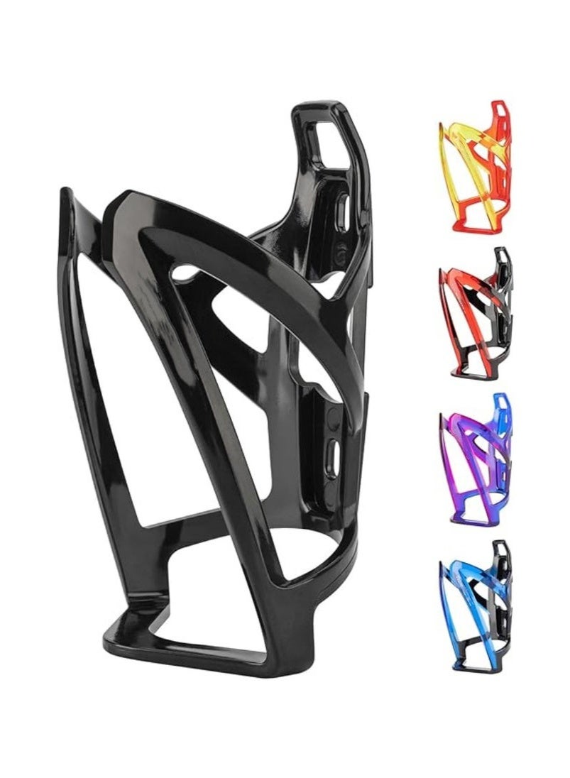 Durable Bike Water Bottle Holder Ultra-Light with Screws Tool, Universal Cup Holder Rack for MTB Road (Black)