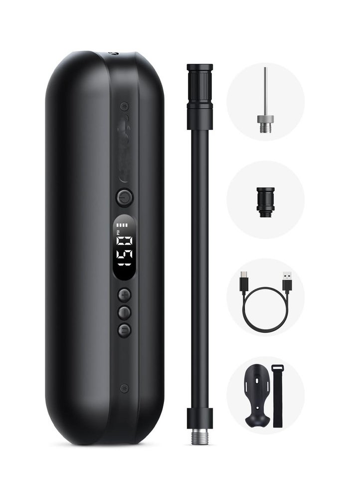 CYCPLUS I50PSI Electric Portable Air Pump with Digital LED Display and LED Light