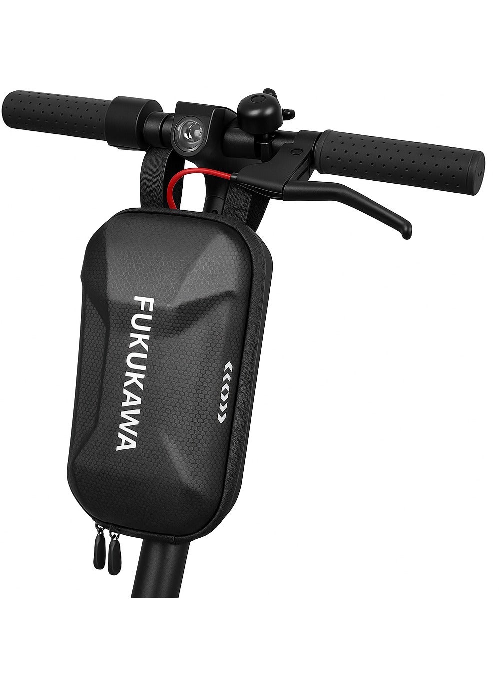 Scooter Storage Bag 2L/3L Electric Scooter Front Hanging Handlebar Bag Waterproof EVA Hard Shell Storage Case for Carrying Phone Charger Tools Repair Accessories Compatible with Scooters and Bicycles