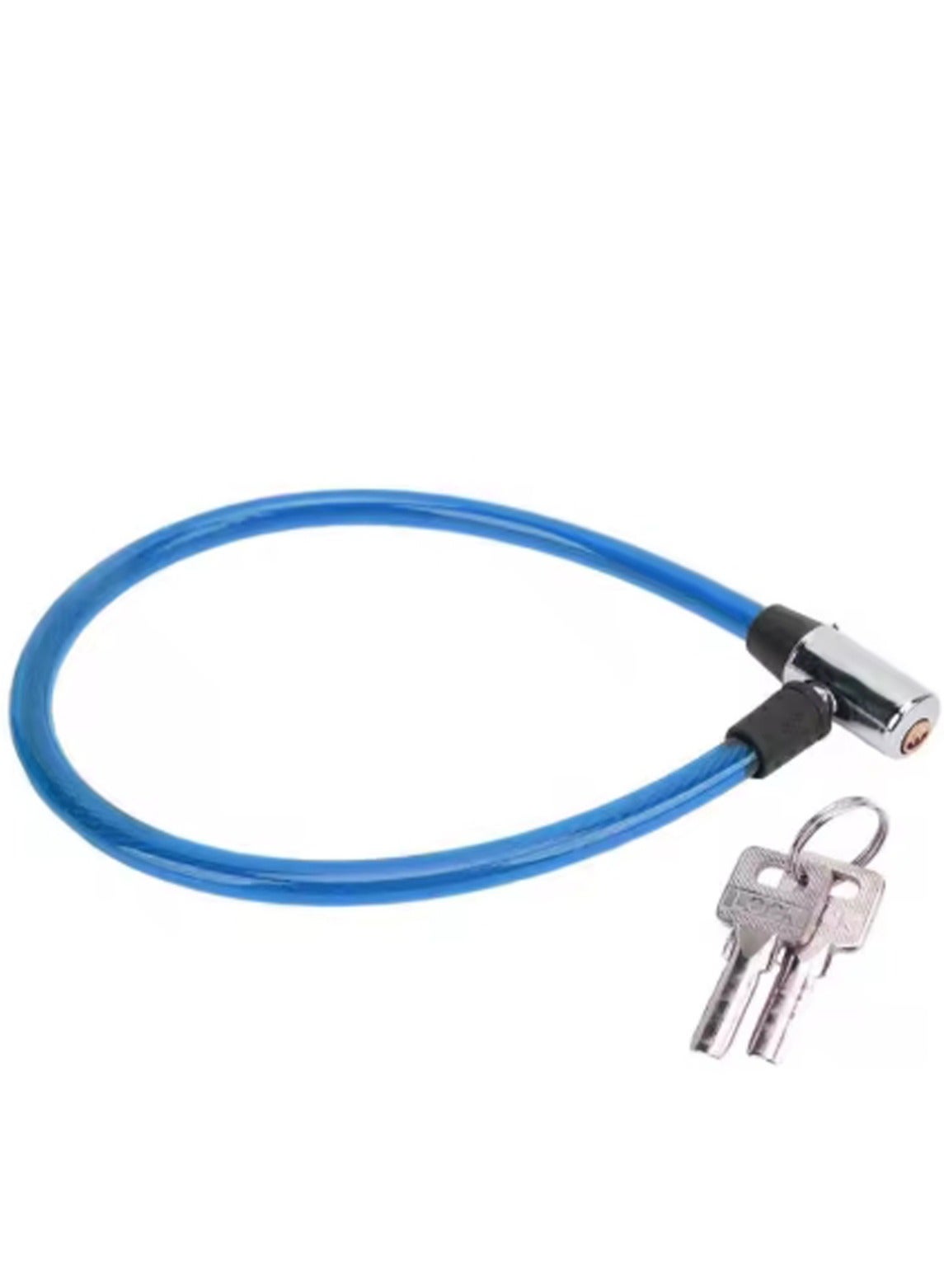 Anti Theft Bike Lock Bike Cable Lock with Keys High-Security Cable Lock Coiled Bike Lock 2 Keys 620 x 12mm