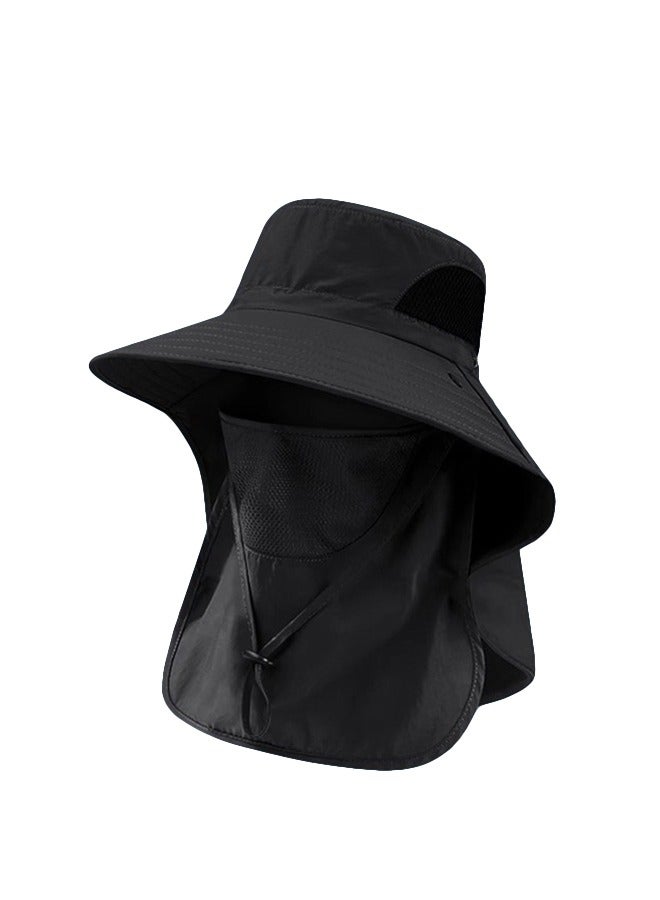 Outdoor sun shield face fisherman hat shade