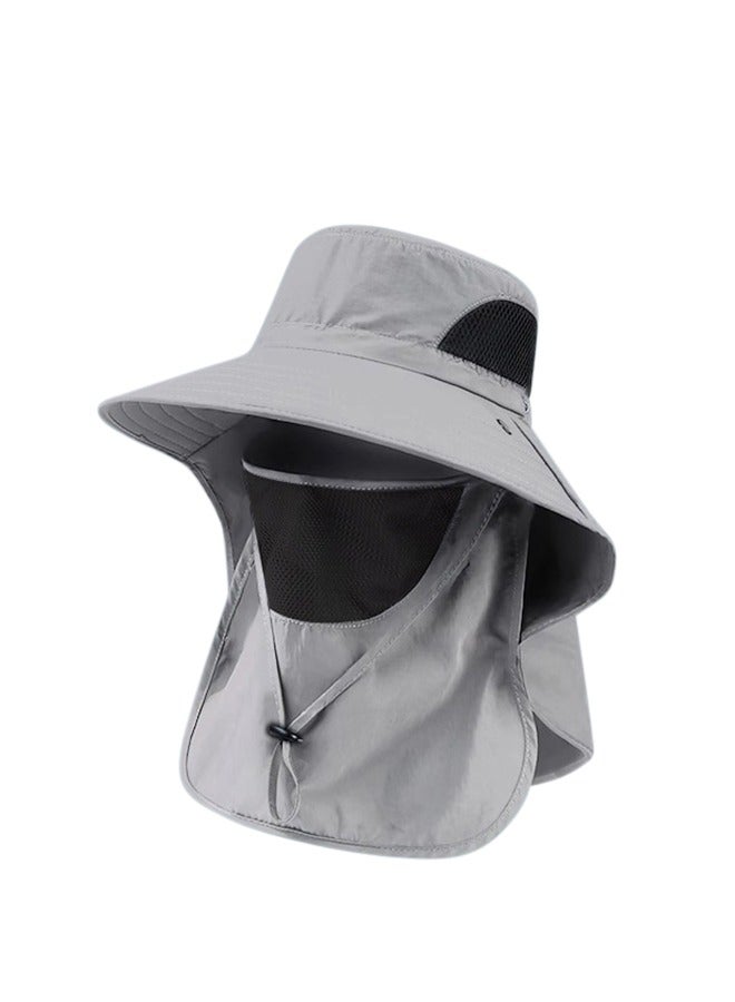 Outdoor sun shield face fisherman hat shade