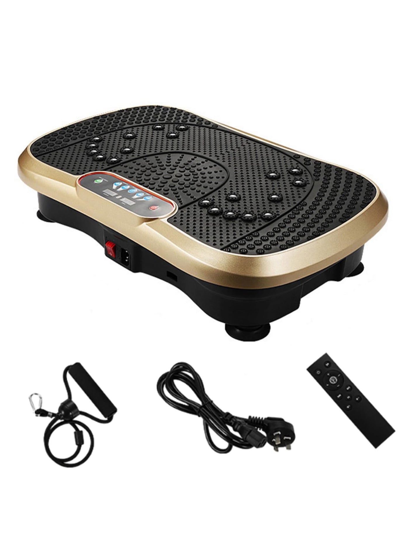 Vibration Plate Exercise Machine, Vibration Fitness Exercise Machine for Home Use, Whole Body Motion Vibration Platform for Weight Loss & Toning, With Remote Control & Balance Straps, 400lb Max Load