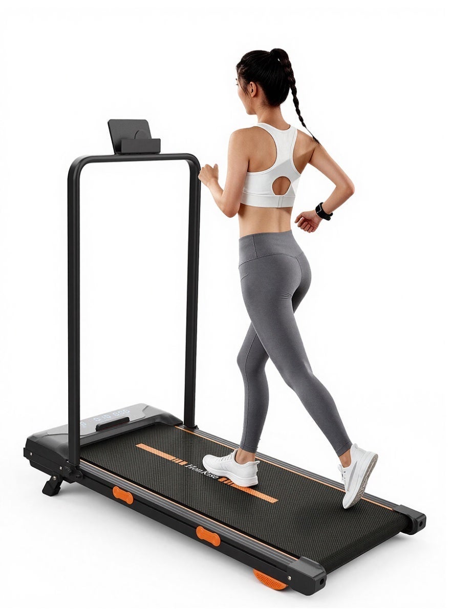 HonRise Foldable Silent Electric Treadmill (120KG Max Load), Adjustable Incline, Bluetooth Display, 220V UK Plug, For Small Apartment
