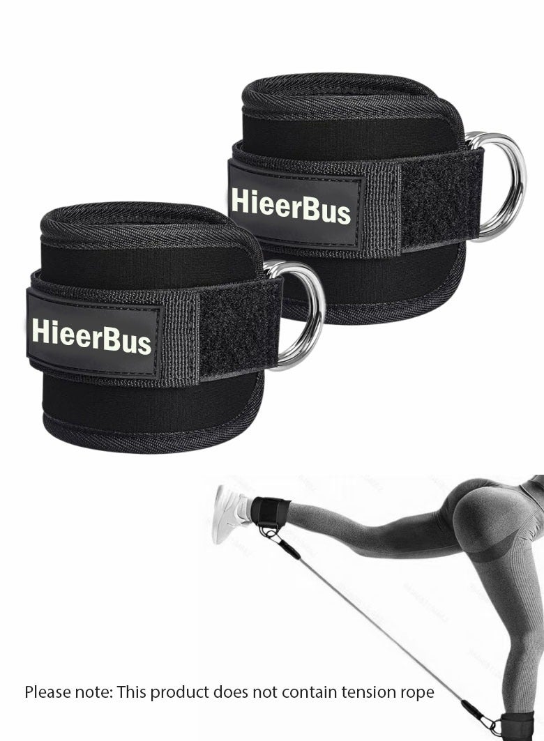 Comfortable Adjustable Padded Ankle Wrist Cuffs Neoprene Padded Straps D Ring