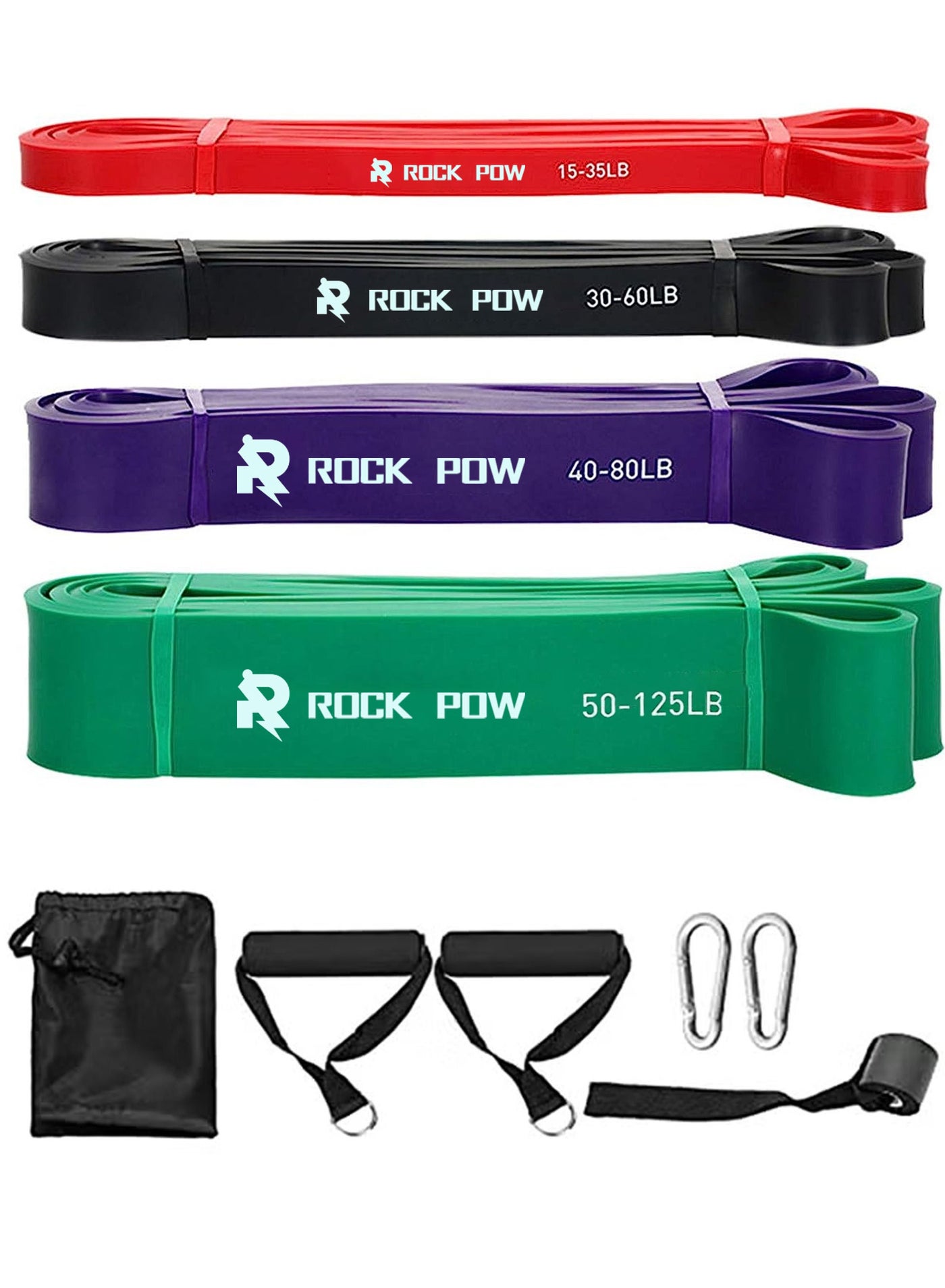 Resistance Bands Set 10Pcs Exercise Bands Workout Bands Elastic Bands for Exercise Pull Up Assistance Bands Fitness Bands Assist Set for Body Training Strength Weighted Gyms