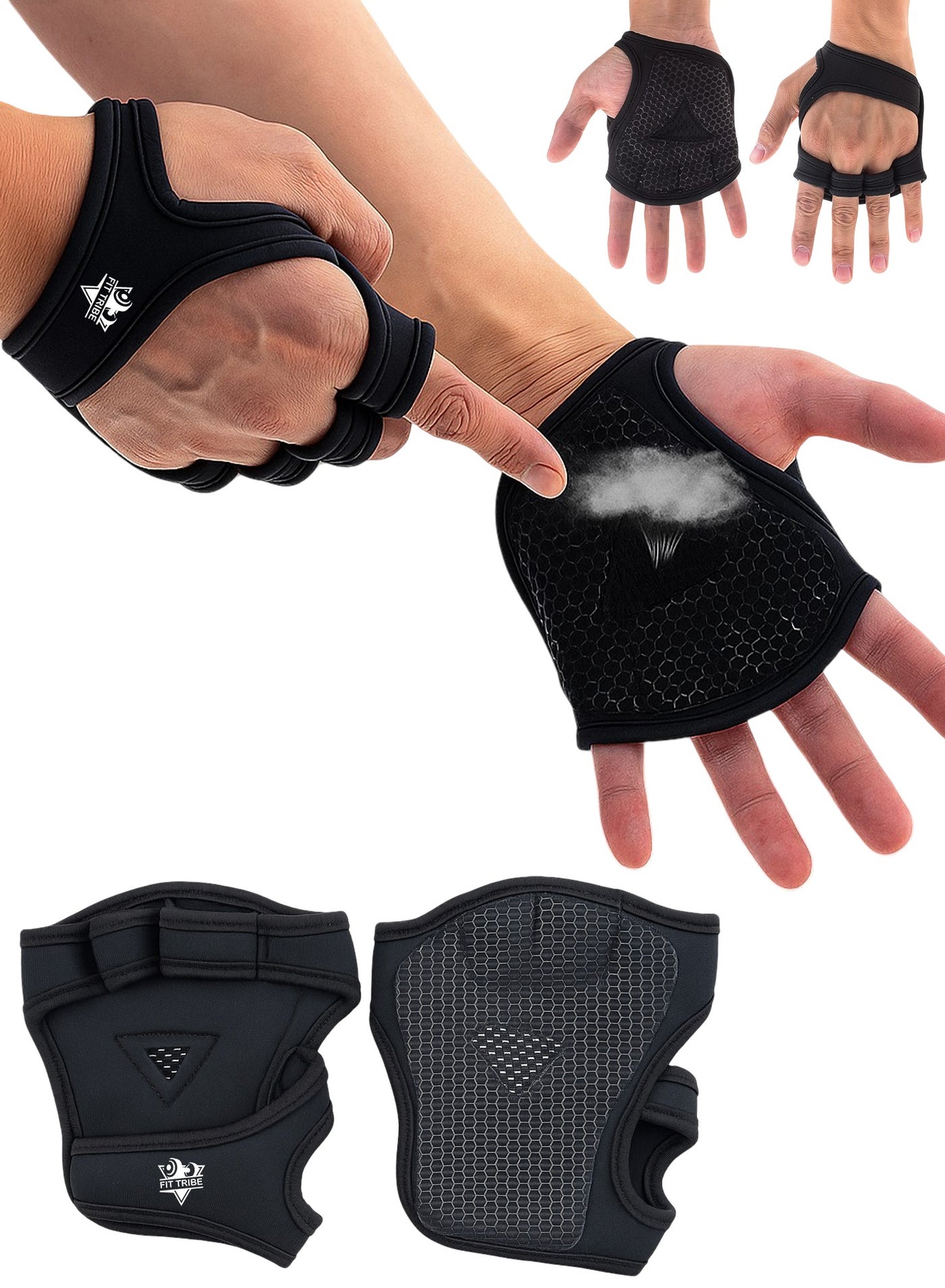 Weight Lifting Gloves for Men & Women – Non-Slip Grip, Breathable & Lightweight Gym Gloves for Powerlifting, Fitness, Workout & Home Gym