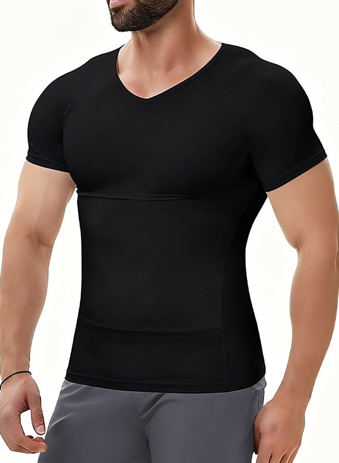Men's Body Slimming Shaper Compression Shirt for Fitness Shaping