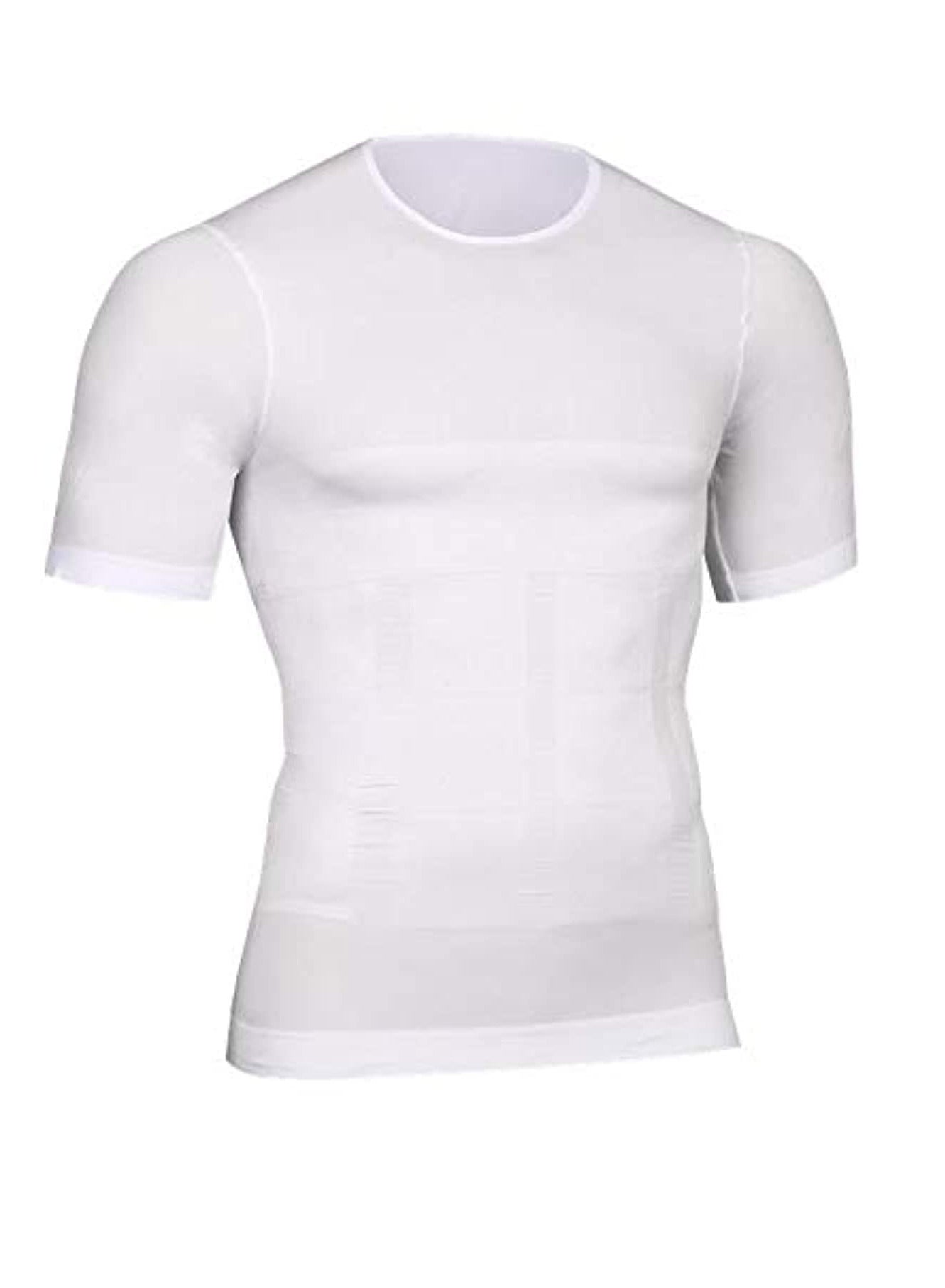 Men's Compression Shirt Slimming Short Sleeve Baselayer Body Shaper Workout T-Shirt Cool Dry Shapewear Undershirt，Compression Shirt for Men Slimming Undershirt Body Shaper Tank top Shapewear Vest