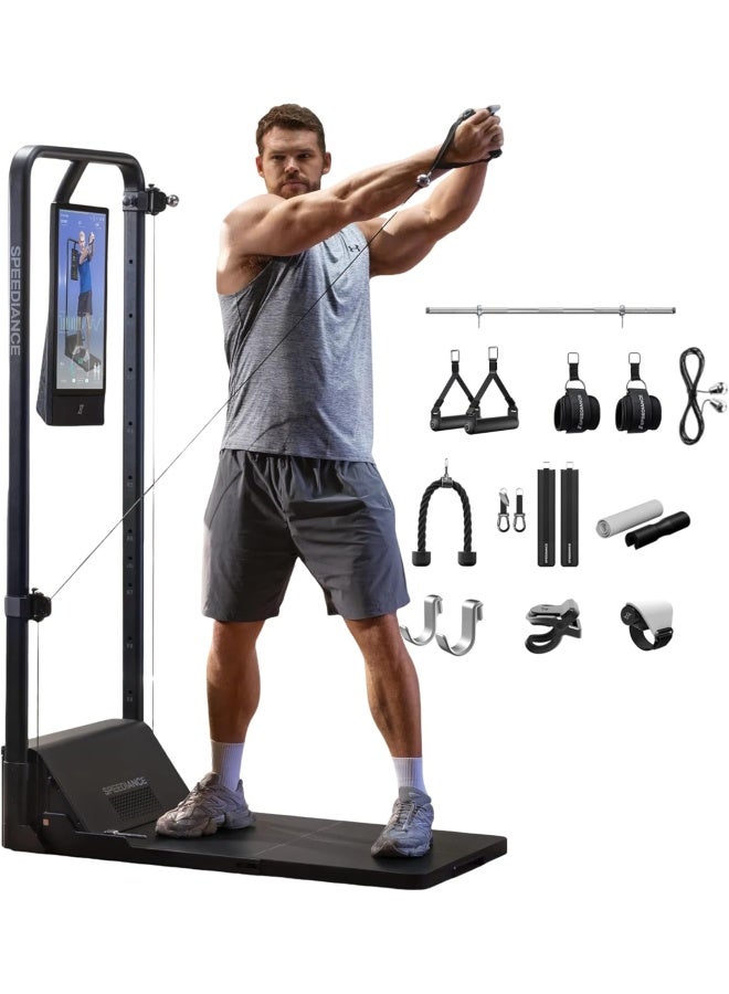 Gym Monster 2 Smart Home Gym, Works Plus Upgraded AI-Powered Home Workout Machine, Multi-Functional Smith Machine, Full Body Strength Training Fitness Equipment, All-in-One Workout Station