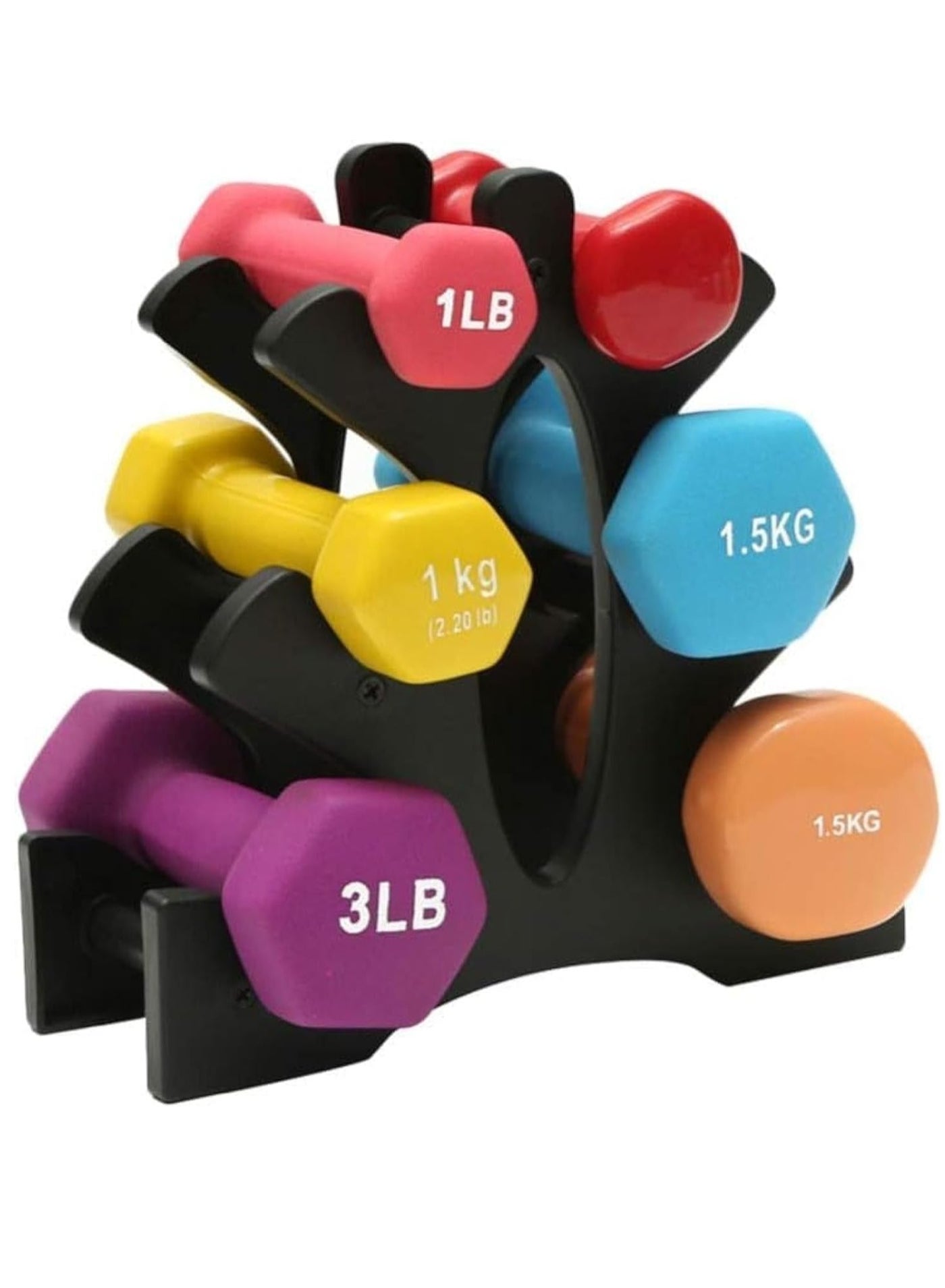 Weight Rack for Dumbbells, Compact A-Frame Dumbbell Rack Stand Only, Dumbbell Rack with Handle, for Home Gym Workout