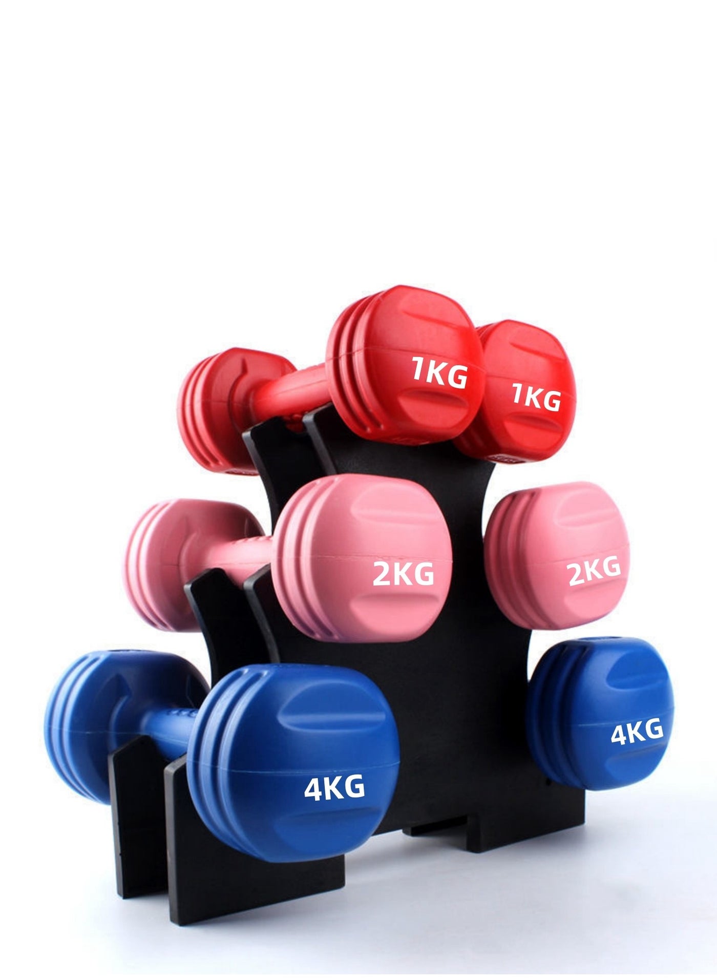 Strength Training Dumbbell Racks, 3-Tier Home Dumbbell Rack Stand, Detachable & Space-Saving, Holds Up to 6 Dumbbells, Easy Assembly & Sturdy, Ideal for Home Gym Organization & Storage