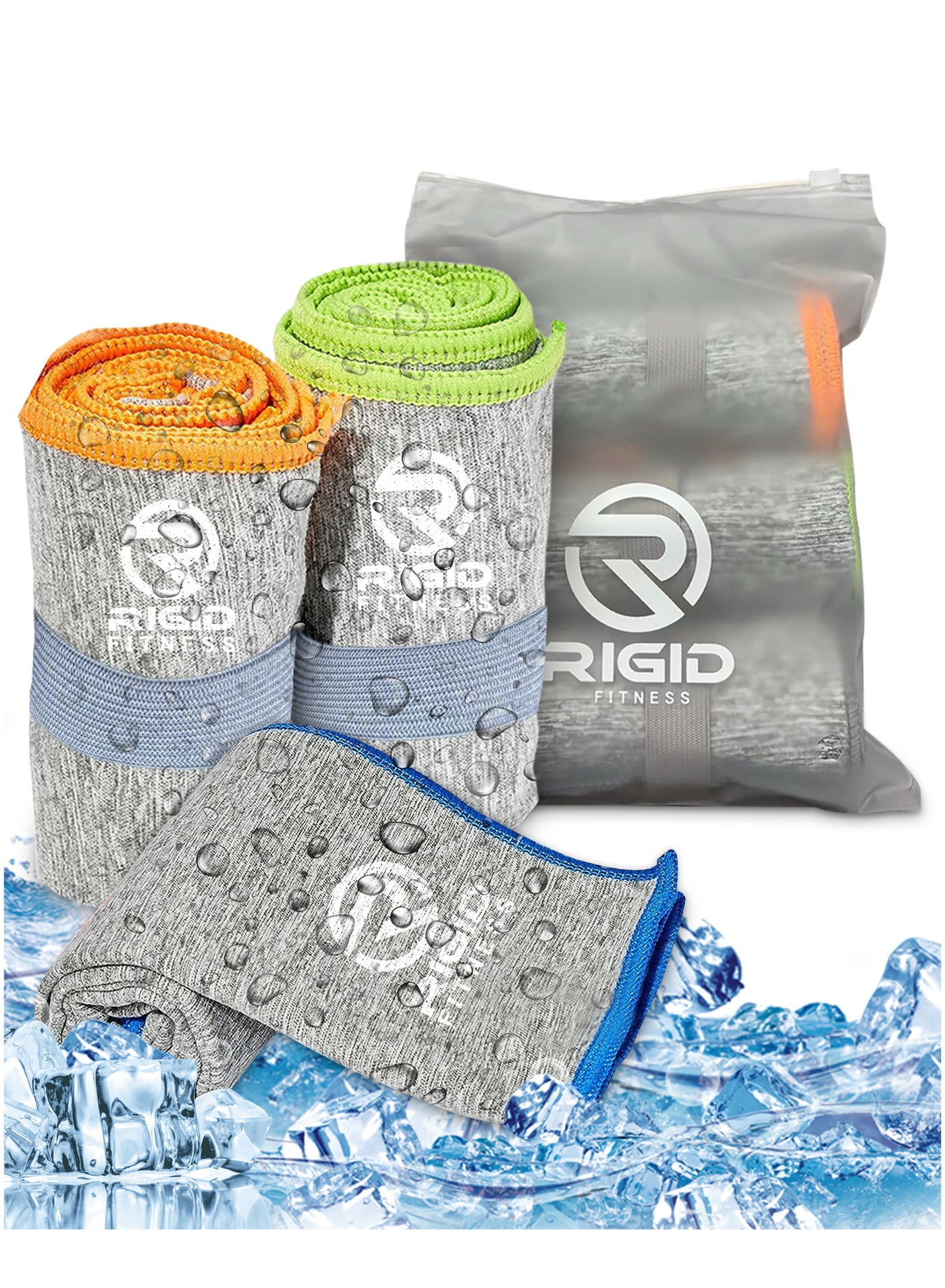 Microfiber Quick Dry Towels - Silver Ion Technology Towel, Super Absorbent Gym Towel - Ideal Sweat Towel for Fitness, Camping, Travel - Suitable for Men & Women - 77x40cm (Set of 3)