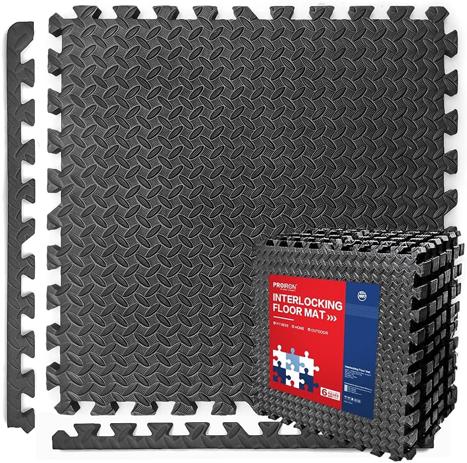 Interlocking Exercise Mat- 2cm Thick, Set of 6 tiles