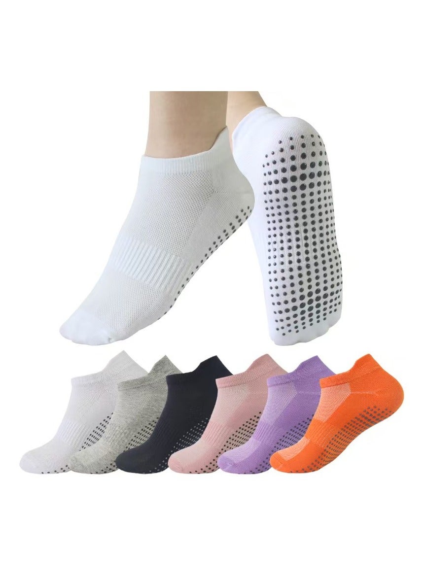 6 Pairs Yoga Socks For Women，Non Slip Socks Pilates Socks For Yoga,Pilates， Ballet, Dance, Workout
