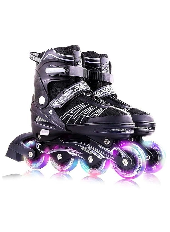 Kids Professional Inline Skating Shoes 8 Lighting Wheel Comfort Skate Shoes Children and Adults roller skates