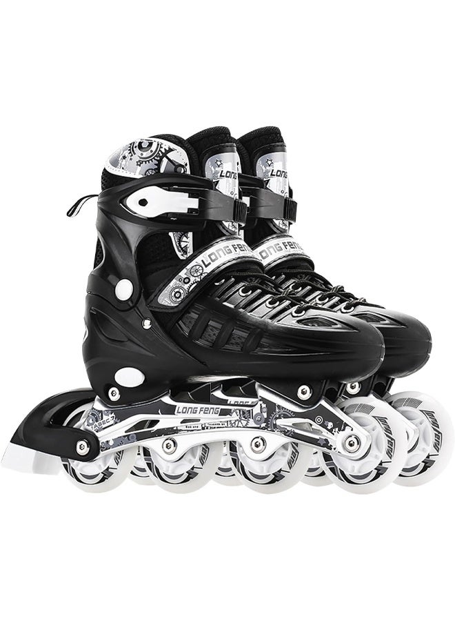 Children's Inline Skates, Four-Wheel Flash, Professional With Ankle Support, Adjustable, Suitable For Beginners Sports Skating