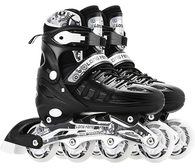 Children's Inline Skates, Four-Wheel Flash, Professional With Ankle Support, Adjustable, Suitable For Beginners Sports Skating