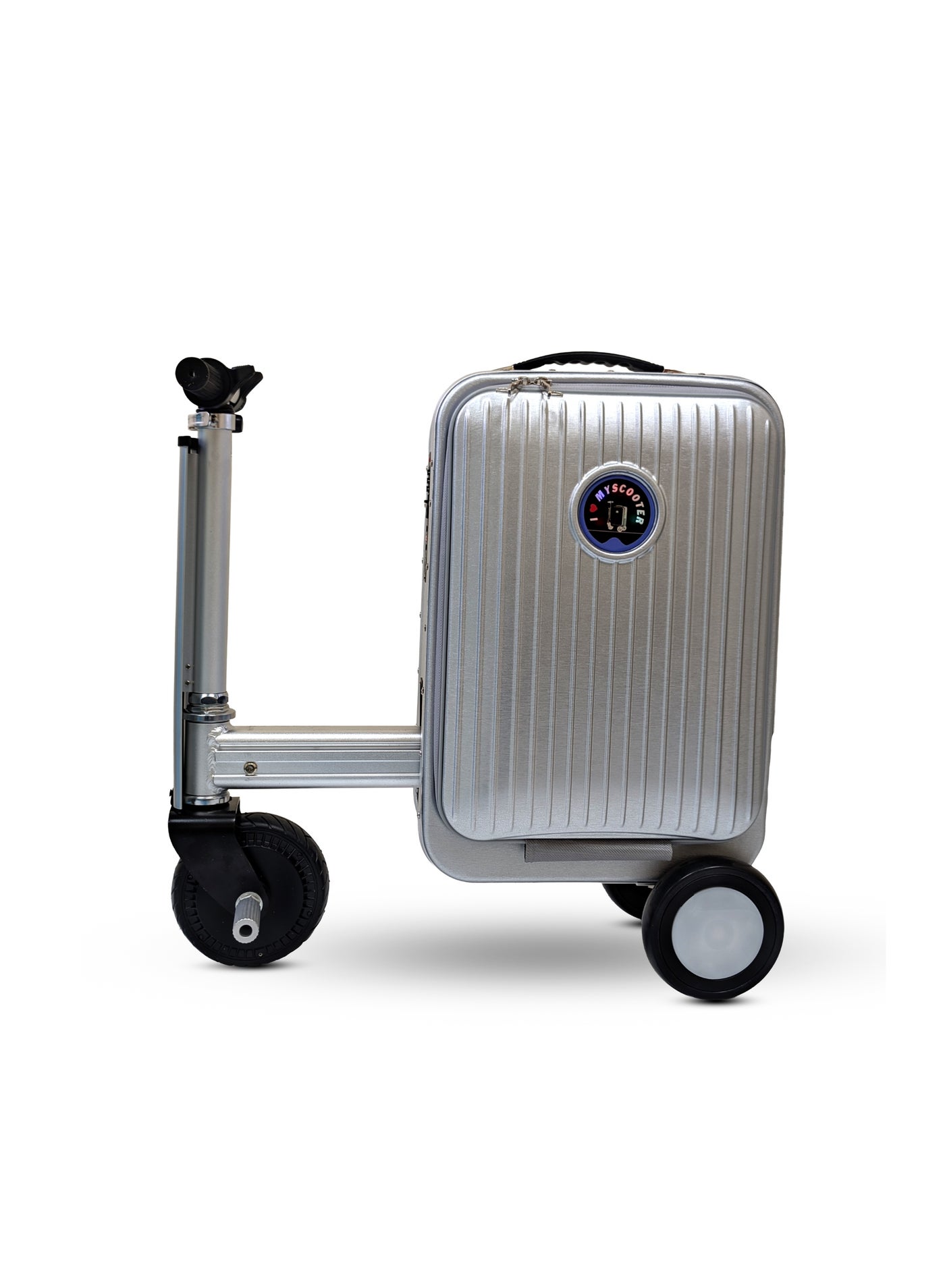 Luggage 20-Inch Rideable Suitcase, Electric Scooter Luggage Carry On Luggage with Removable Battery, TSA Lock,Load 110Kg Smart Riding Suitcase