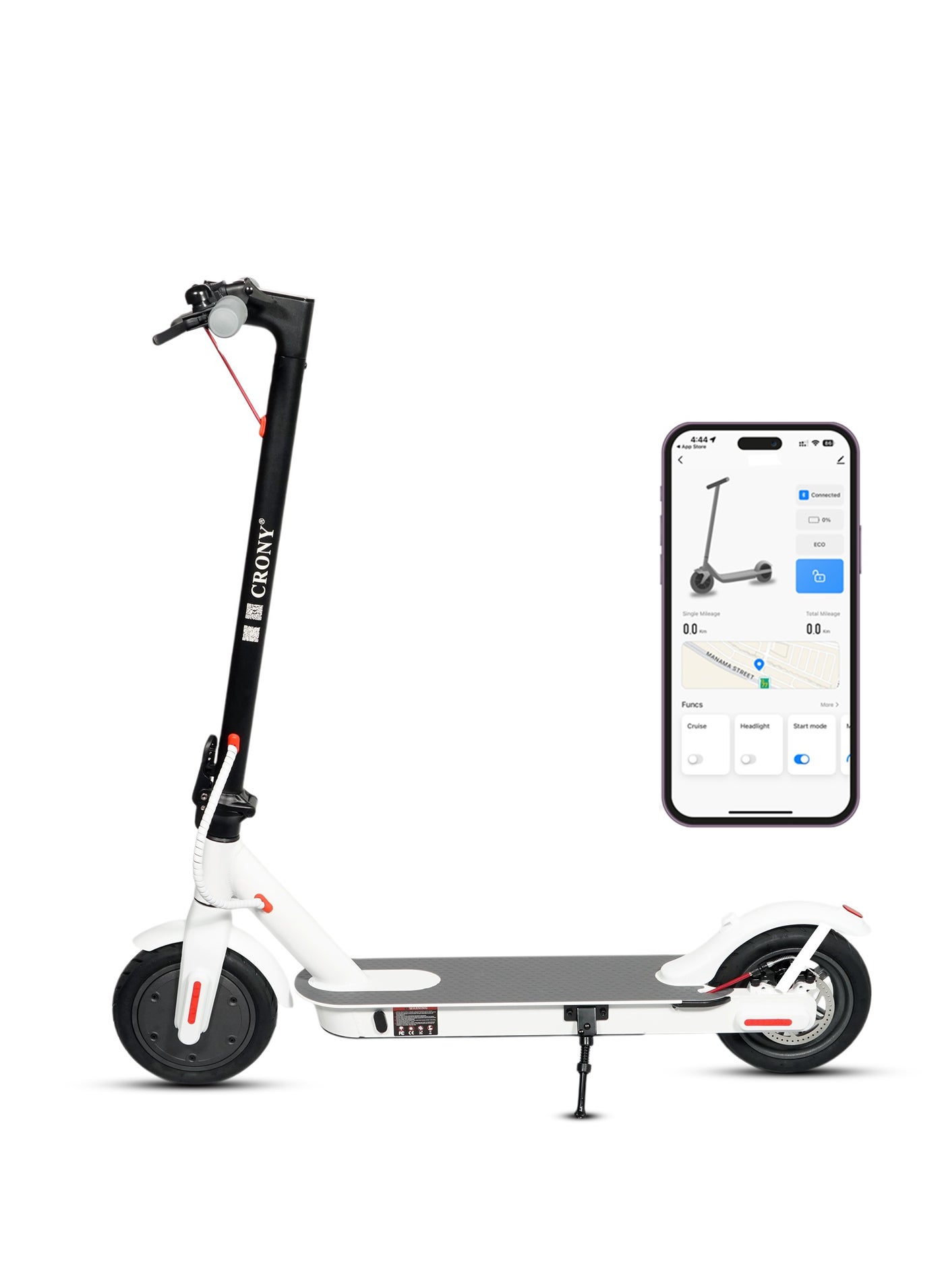 M365 App E-Scooter | 45km/H High-Speed | 25KM Range | 250w Brushless Motor | Rear Disc Brake