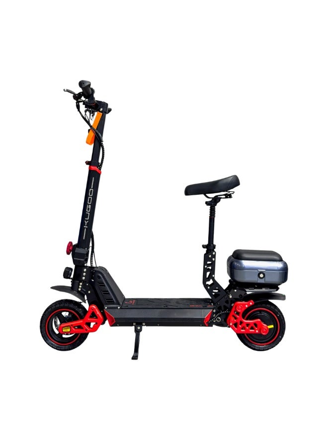 سكوتر كهربائي Kugoo M5 Mini Max | محرك 2000 واط | بطارية 48 فولت 13 أمبير | سرعة تصل إلى 70 كم/س | مدى يصل إلى 30 كم | مناسب للطرق الوعرة | مزود بمقعد