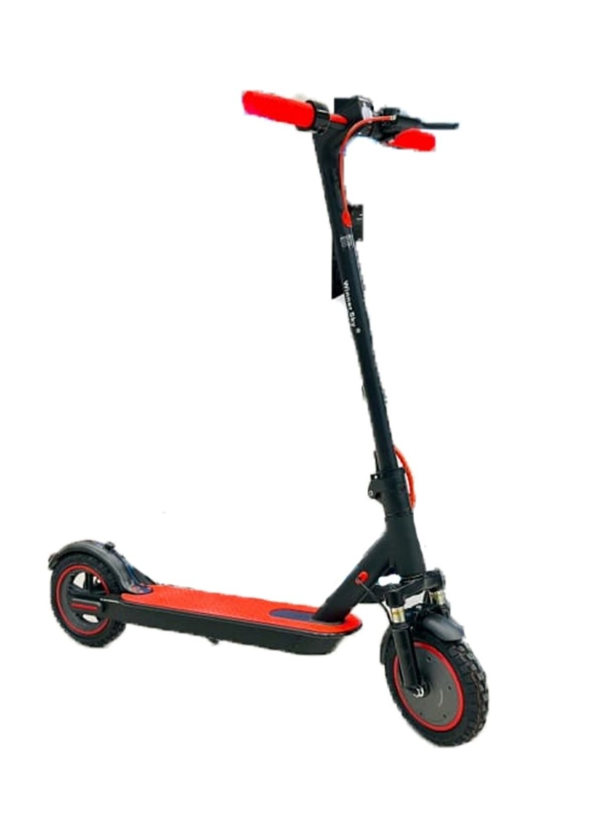 Electric Scooter 35 KM Speed With Front Side Suspension 350W Motor And Bluetooth Off Road Tyre Light  Red