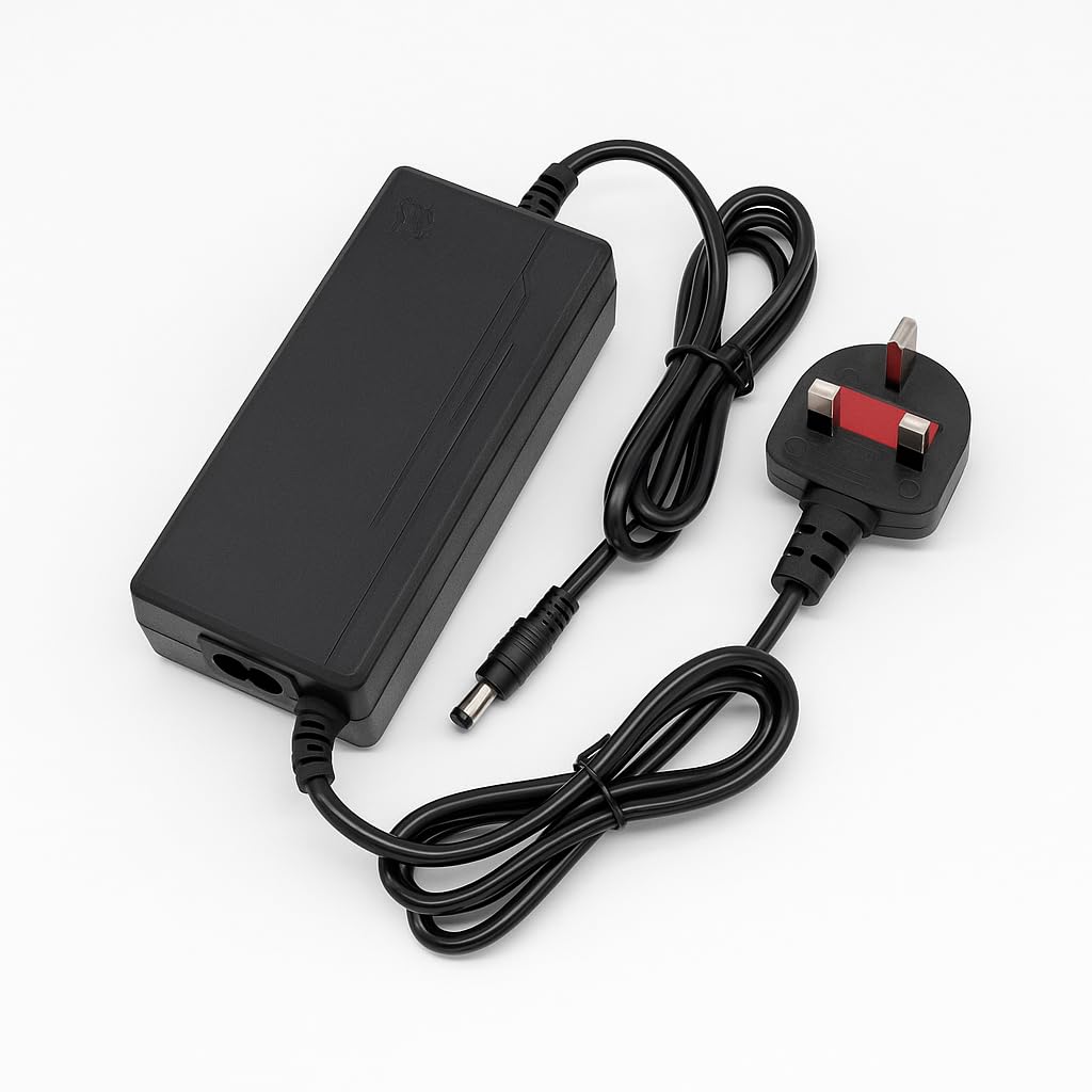 FUKUKAWA® 36V 2A E-Bike & Scooter Charger | 220V 50Hz 95W Max DC 42V Output | Lithium Battery Smart Fast Charger with UK Plug | Safe, Durable, Compact Design
