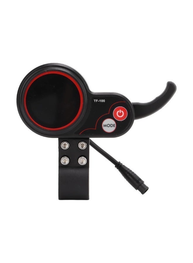 TF-100 Electric Scooter LCD Display 6 Pin Waterproof Dashboard with Throttle and Power Button Compatible with Kugoo M4 Scooter