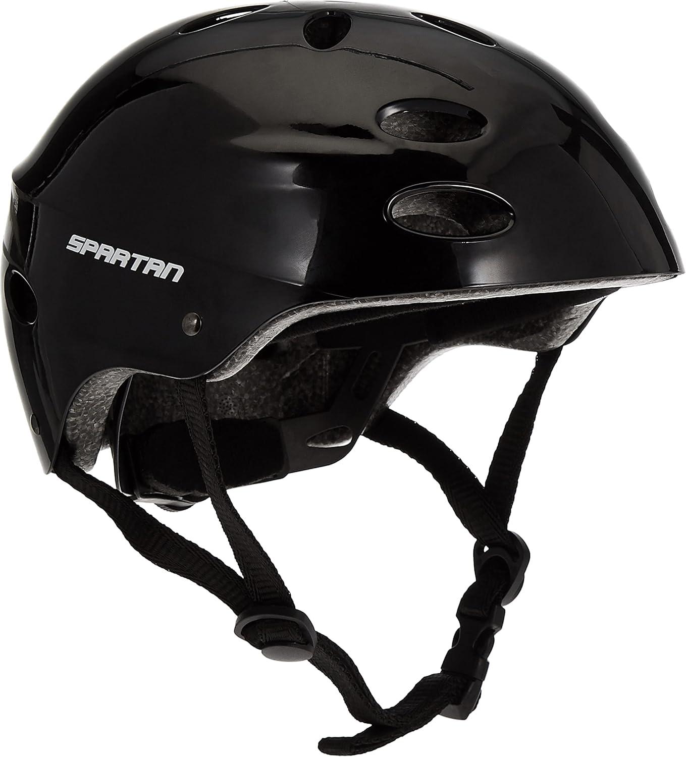 Multi-Sport Helmet – Lightweight, Ventilated, Safe for Skateboarding, Cycling, Roller Skating & Youth Scooter, Black Glossy