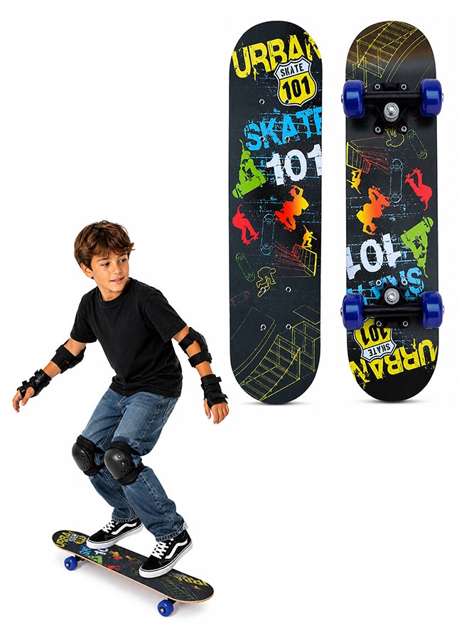 Complete Standard Skateboards With PU Wheels For Beginners Boys Girls Teenager Wooden Canadian Maple Cruiser Pro Skate Board