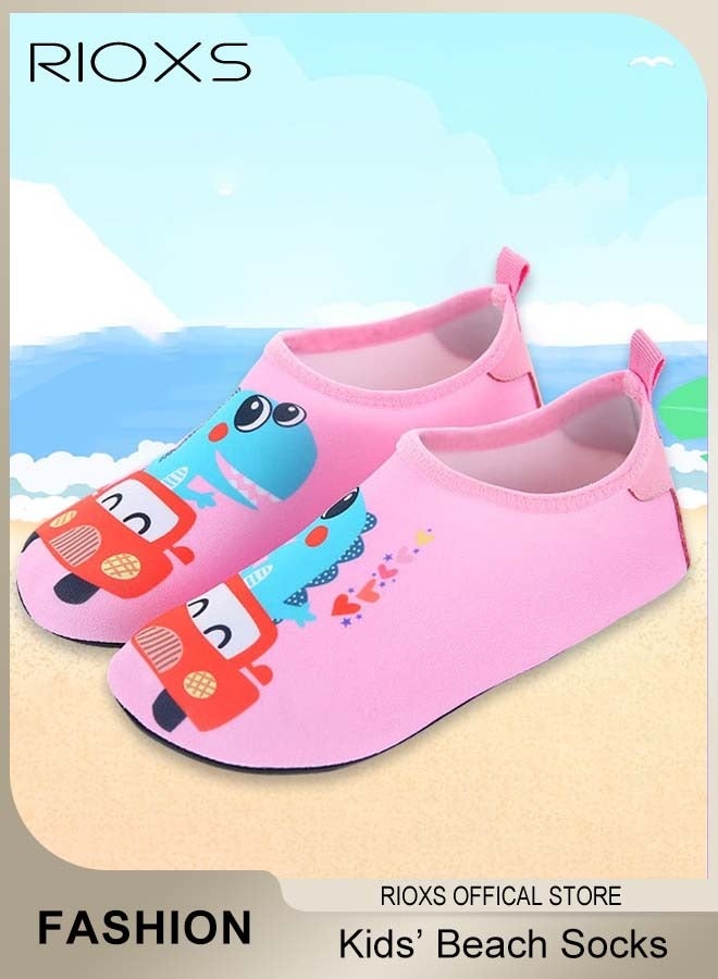 Kids Water Shoes Beach Socks, Toddler Baby Girls Boys Barefoot, Quick-Dry Non-Slip Swim Socks, Quick-Dry Non-Slip Diving Socks, Sports Shoes For Kid In Beach Swimming Pool Water Park, Barefoot Aqua Socks Shoes for Kids Girls Boys
