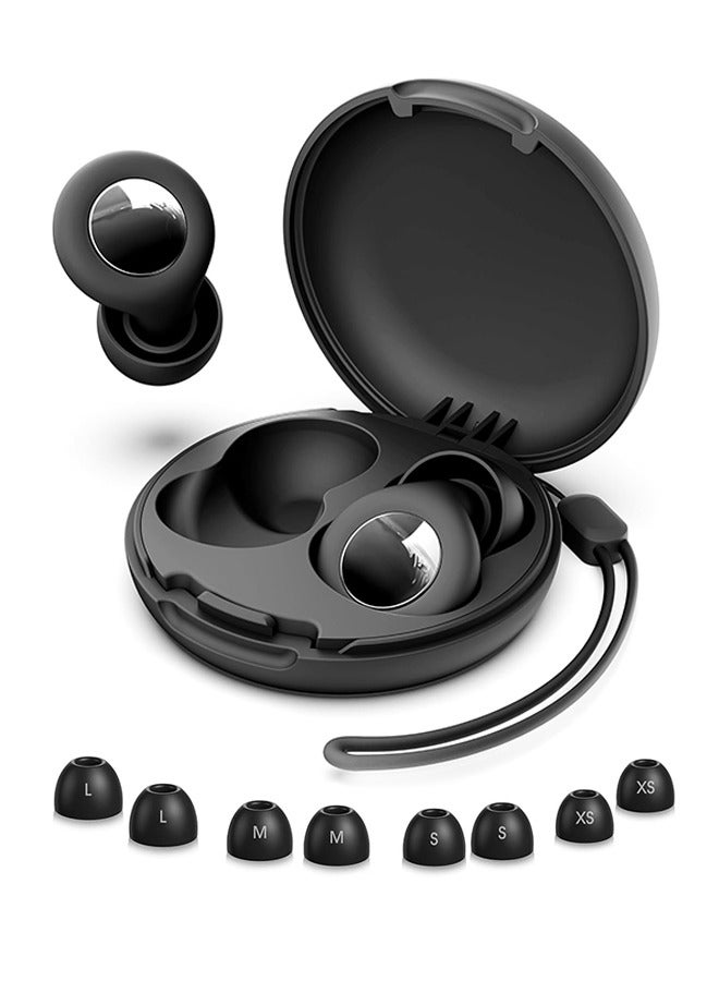Ear Plugs for Sleeping Noise Cancelling – 30dB Reusable Silicone Earplugs with 8 Ear Tips & Case, Ideal Sleep Ear Plugs, Soft & Cozy Hearing Protection for Sleep, Concerts, Work, Travel & Focus